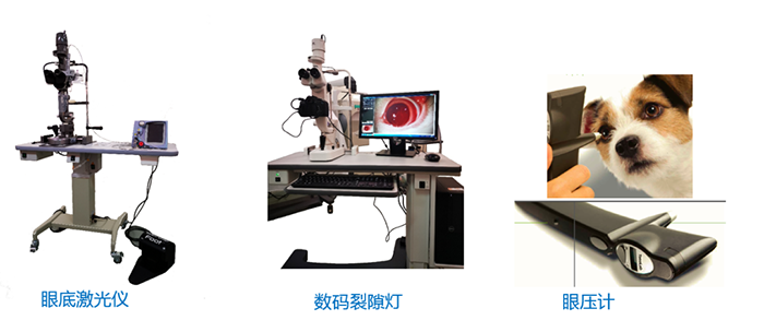 眼底激光仪、数码裂隙灯、眼压计