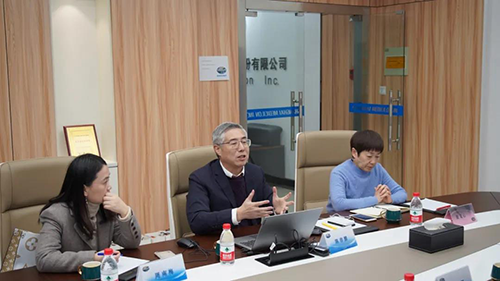 富联娱乐生物医药创始人&CEO陈春麟博士，药效部执行主任董文心博士，公司事务部总监周南梅等